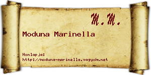 Moduna Marinella névjegykártya